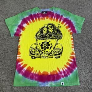 Little Bay Root Shirt Mens M Multicolor Tie Dye Oregon Hippie Big Foot Girlfrien